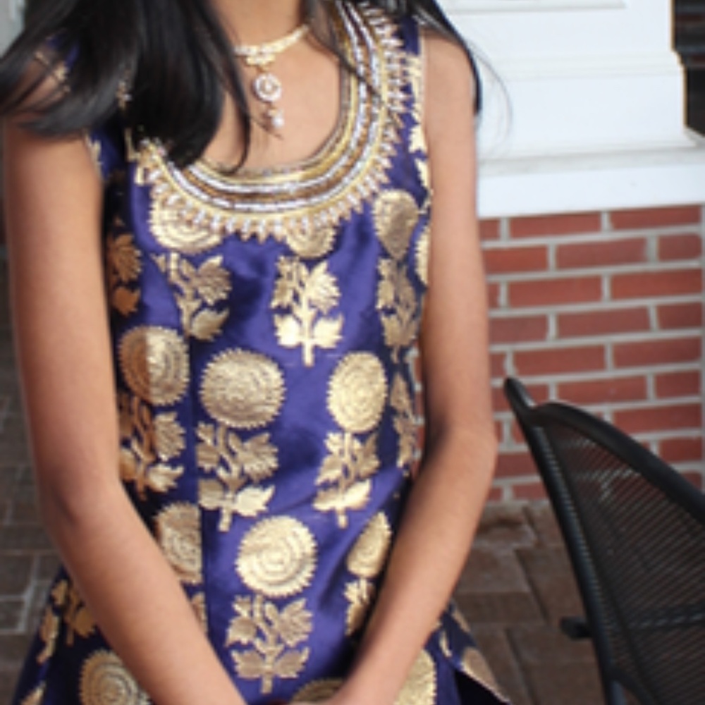 Stunning Orange 2 Piece Indian Lengha